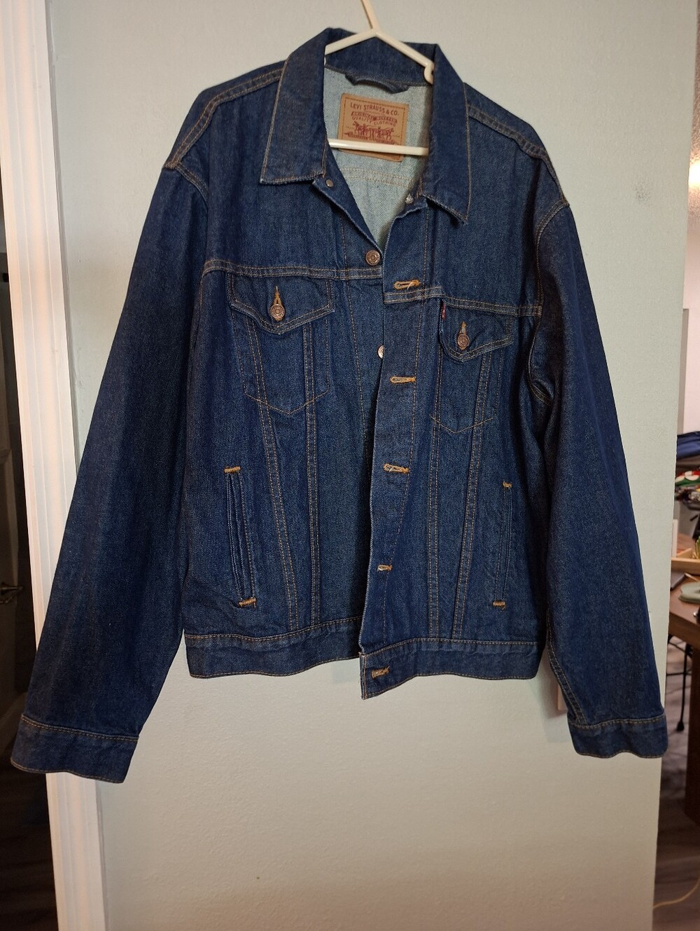 Levi's Men’s Dark Blue Denim Trucker Jacket